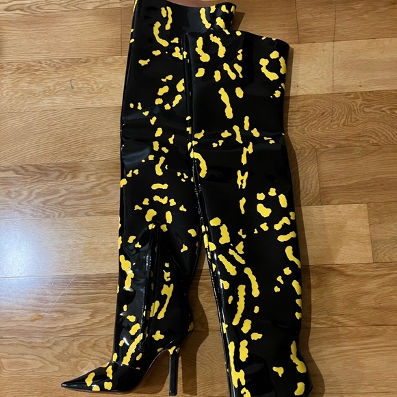 VETEMENTS Patent leather over-the-knee boots - New In Box - Picture 5 of 5
